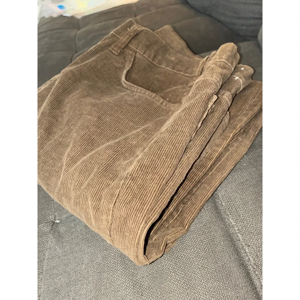 Levi's 519 Corduroy Pants Mens 34x33 Brown Vintage Slim Straight Trousers